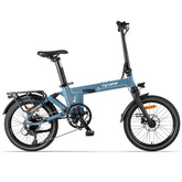 Blue - Cyrusher Sonder Folding Electric Bike on a white background