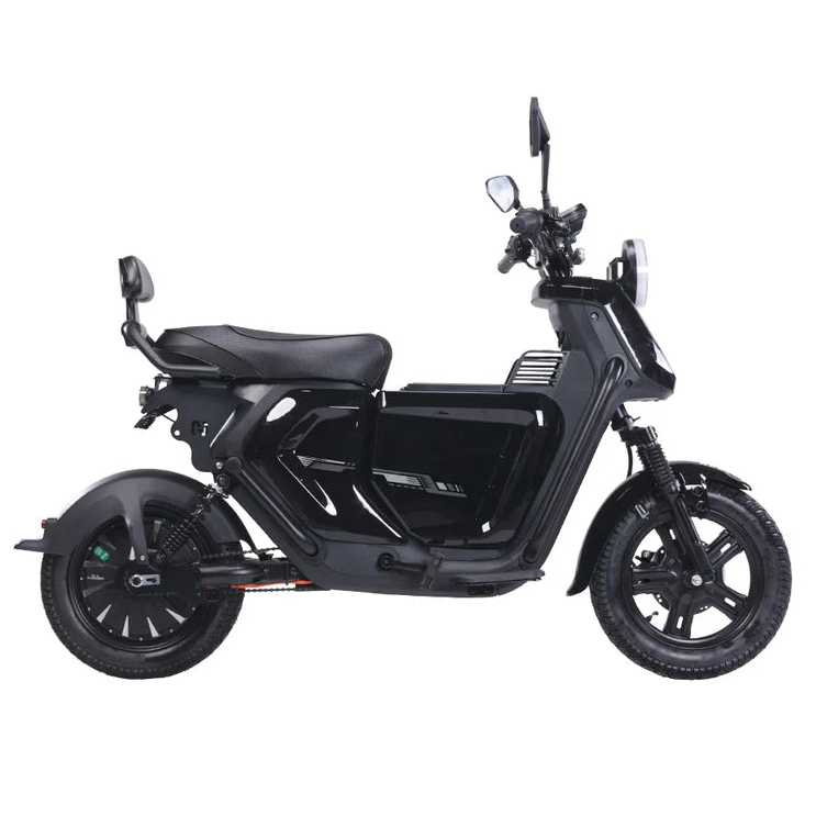 Black Bezior XIAONIU A Electric Commuting Bike on a white background