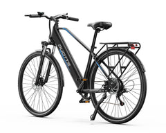 Black DUOTTS C29 Lite Electric bicycle with brand logo on a white background