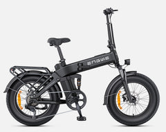 Black Engwe Engine Pro 3.0 Boost Folding Electric Bike on a white background