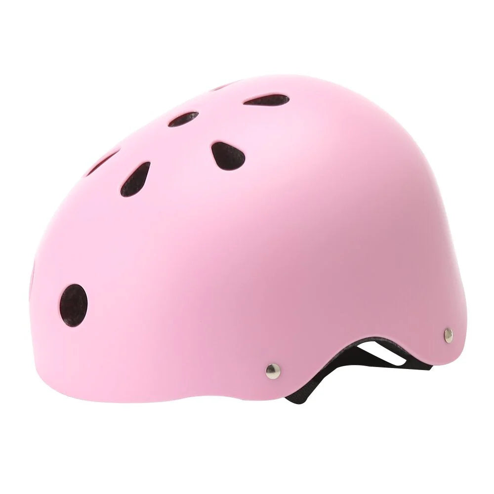 Pink Hoverboard Kids Stylish Classic Helmet with black accents on a white background - Pogo Cycles