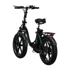 Black KOOLUX BK6S 4.0 Folding Electric Motorcycle with visible branding on a white background