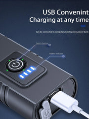 2T6 LED cykelforlygte 1000LM aluminiumslegering cykellygte USB genopladelig MTB bjergcykellampe