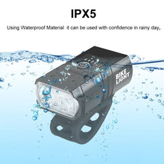 2T6 LED cykelforlygte 1000LM aluminiumslegering cykellygte USB genopladelig MTB bjergcykellampe