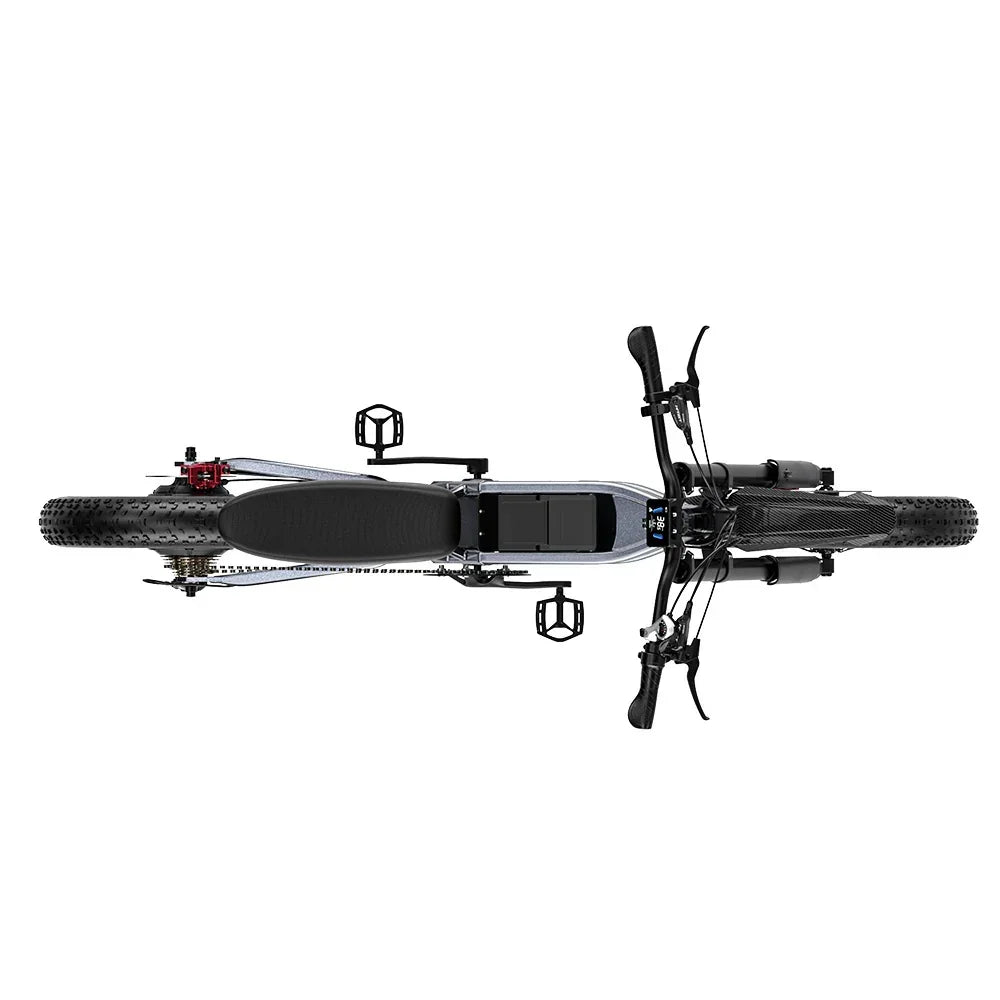 Black electric bike on a white background