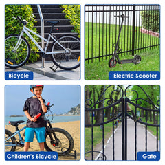 1/2 Set Bicycle U Lock Portables Mini Bike Wheel Lock With Key Anti-theft Safety Motorcycle Scooter Cycling Bicycle Accessories