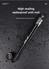 ESLNF Portable High-pressure 300psi Bike Air Pump with Gauge for Fork & Rear Suspension Shock Absorber Mountain Bicycle