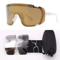POC DEVOUR Road Bike Cycling Glasses Outdoor Windproof Riding Goggles UV400 Anti-glare Bicycle Eyewear for Men Women