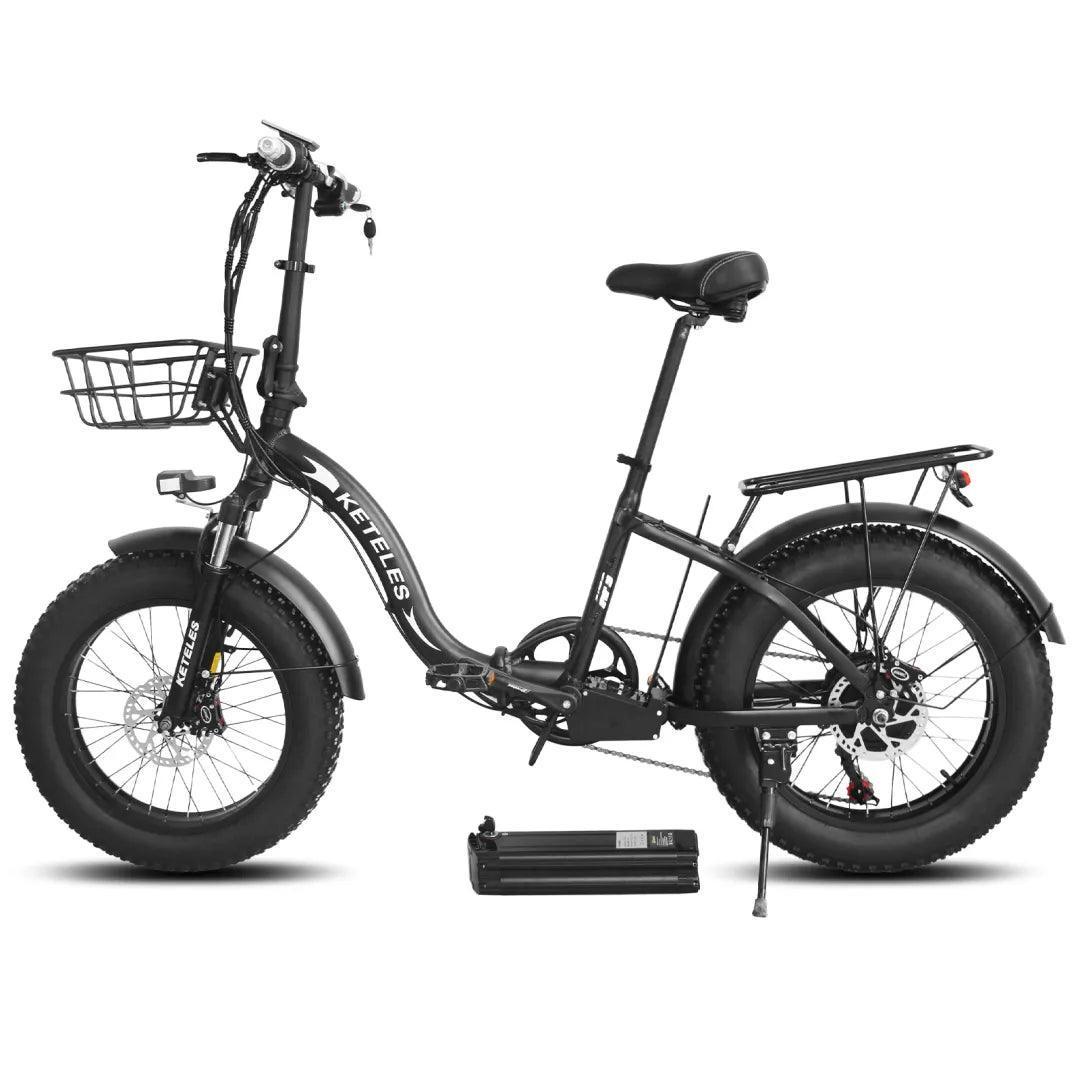 removable battery view of Keteles KF9 Electric Bike - Ireland - Pogo Cycles