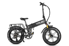 Black - Vitilan I7 Pro 3.0 Electric Bike - Pogo Cycles