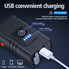1000LM Bike Light Headlight T6 Bicycle Flashlight LED USB Rechargeable Torch Aluminum Alloy Cycling High Beam Low Accessories 10