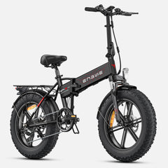 Engwe EP-2 Pro in black with right side with large wheels on a white background