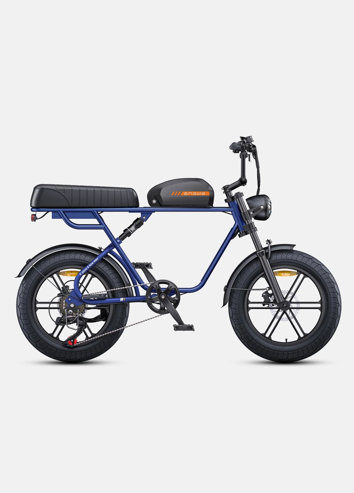ENGWE M1 Dual Passenger Electric Bike with right view on white background