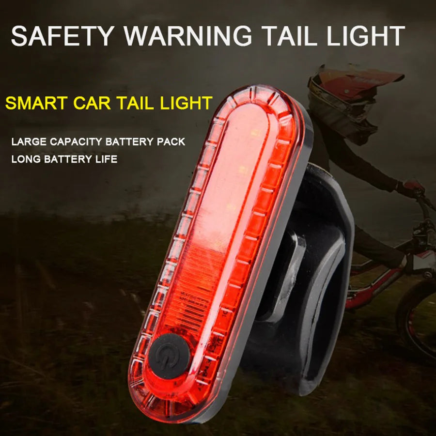 Bicycle Rear Lights USB Rechargeable Bike Tail Light Cycling Taillights Flashing 4 Modes for Night Riding Bike Light Back Lamp