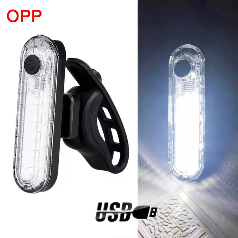 Bicycle Rear Lights USB Rechargeable Bike Tail Light Cycling Taillights Flashing 4 Modes for Night Riding Bike Light Back Lamp