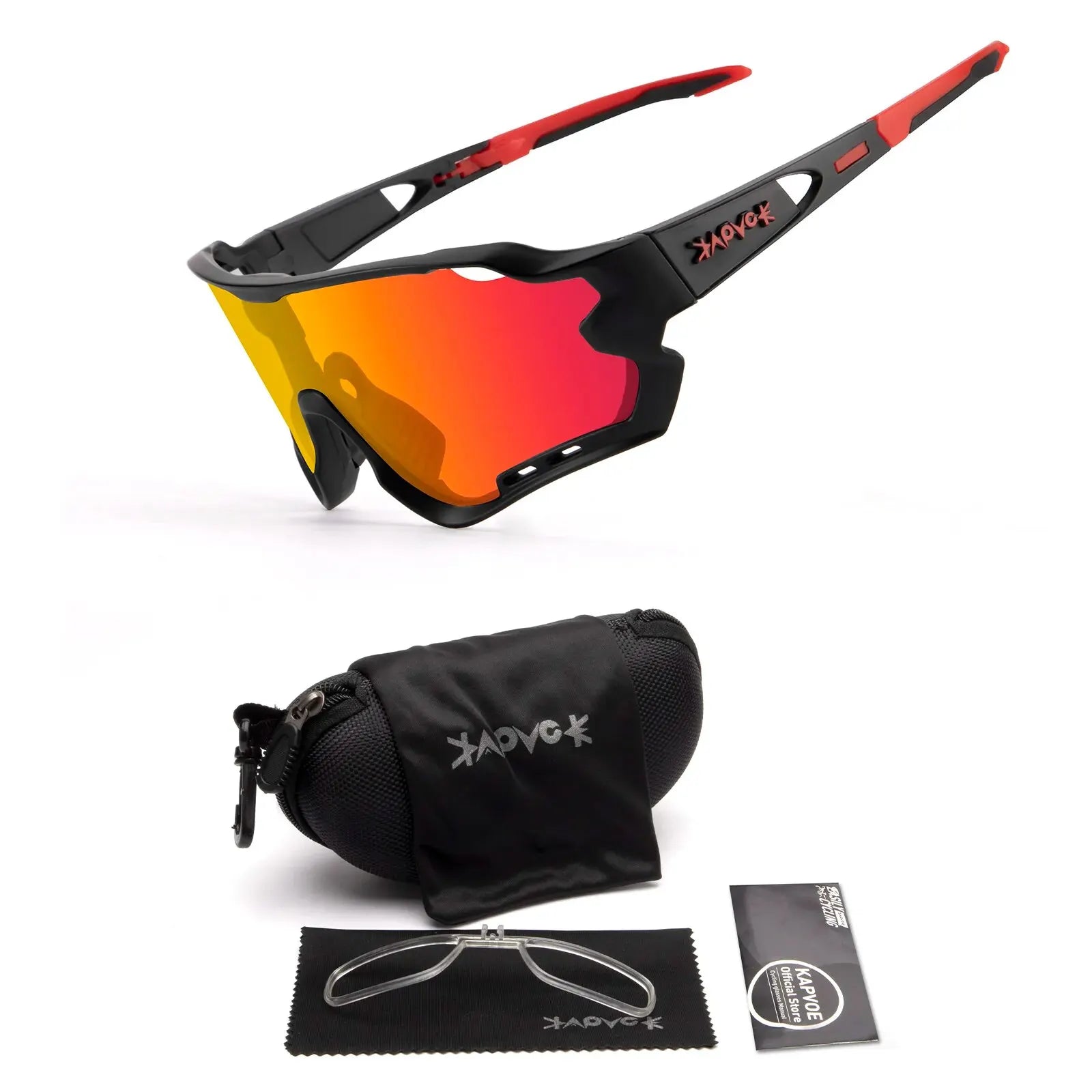 Kapvoe Sport Eyewear Mountain Bike Sport Cycling Glasses Outdoor Cycling Goggles Men Cycling Sunglasses MTB Sunglasses - Pogo Cycles