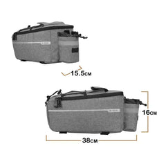 13L Bicycle Carrier Bag Bike Rear Basket Waterproof Pannier Trunk Bags Back Rack Rear Seat Bag Cycling Luggage Shoulder Handbag