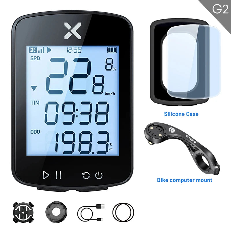 Choice Version xoss G+ G2 G plus 2 Bike Computer GPS Generation Cycling Wireless Speedometer - Pogo Cycles