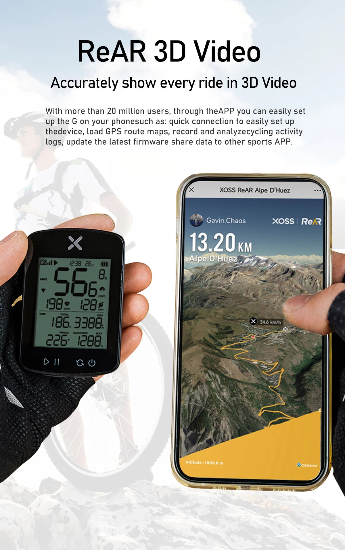 Choice Version xoss G+ G2 G plus 2 Bike Computer GPS Generation Cycling Wireless Speedometer