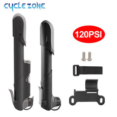 Portable Bicycle Pump Mini Air Pressure Gauge Mountain Bike Pump Outdoor AV/FV Valve MTB Bike Air Inflator