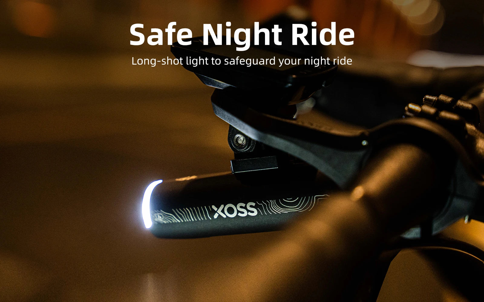 XOSS XL1200 Headlight 200-1200 Lm  Bike Light Waterproof Rechargeable Front Lamp Bicycle Light Aluminum Ultralight Flashlight