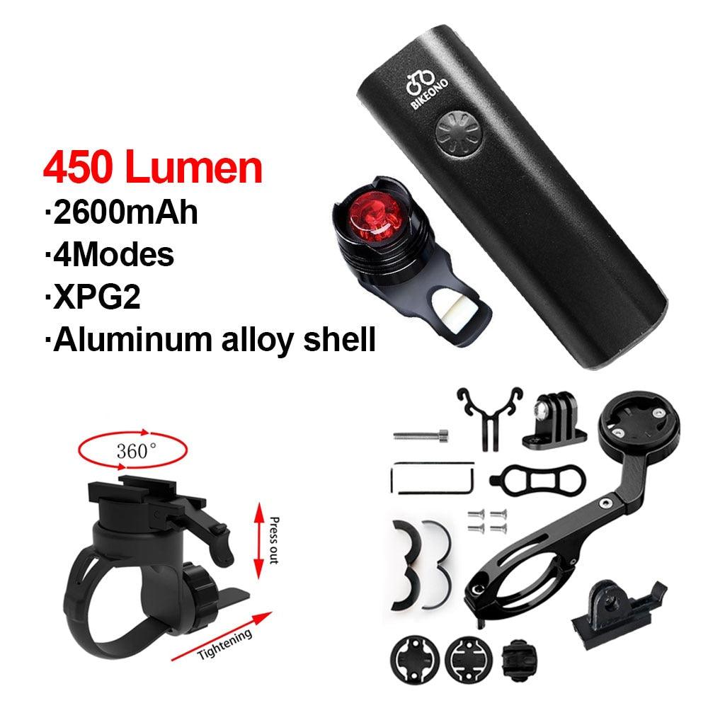 Bike Light Hoisting Rainproof USB MTB Front Lamp Headlight Ultra Flashlight Bicycle Lighting Flashlight Led Bike Accessories - Pogo Cycles