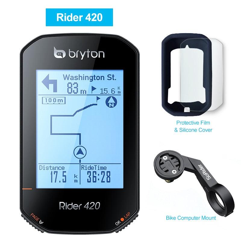 Bryton Rider420 420 420E Rider320 320 320E GPS Bike Computer Bicycle Japanese Italian German Portuguese Spanish Cycling Odometer - Pogo Cycles