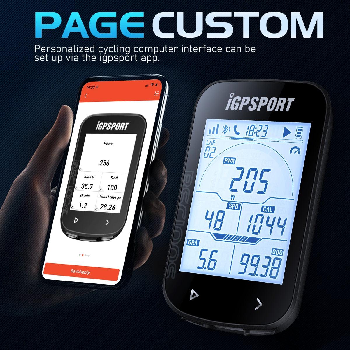 iGPSPORT BSC100S GPS Odometer Cycling Bike Computer Sensors Cycl Speedomet Riding Cycling Speedometer 2.6‘’ large screen - Pogo Cycles