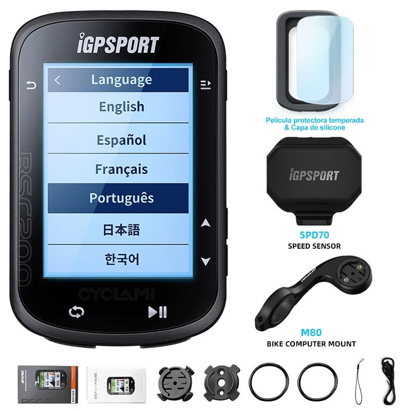 IGPSPORT BSC200 200 Wireless Bicycle Computer GPS Bike Speedometer Cycling Odometer 2.5in ANT+ APP Sync Slope Altitude - Pogo Cycles