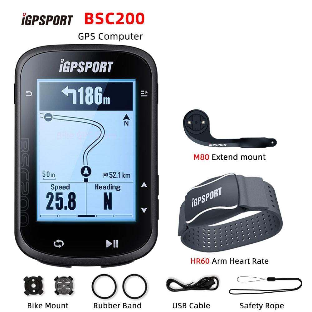 iGPSPORT BSC200 Bike GPS Computer Bicycle Cycling NAV Navigation MTB Road Wireless Speedometer Odometer 2.5 Inch ANT Power Meter - Pogo Cycles