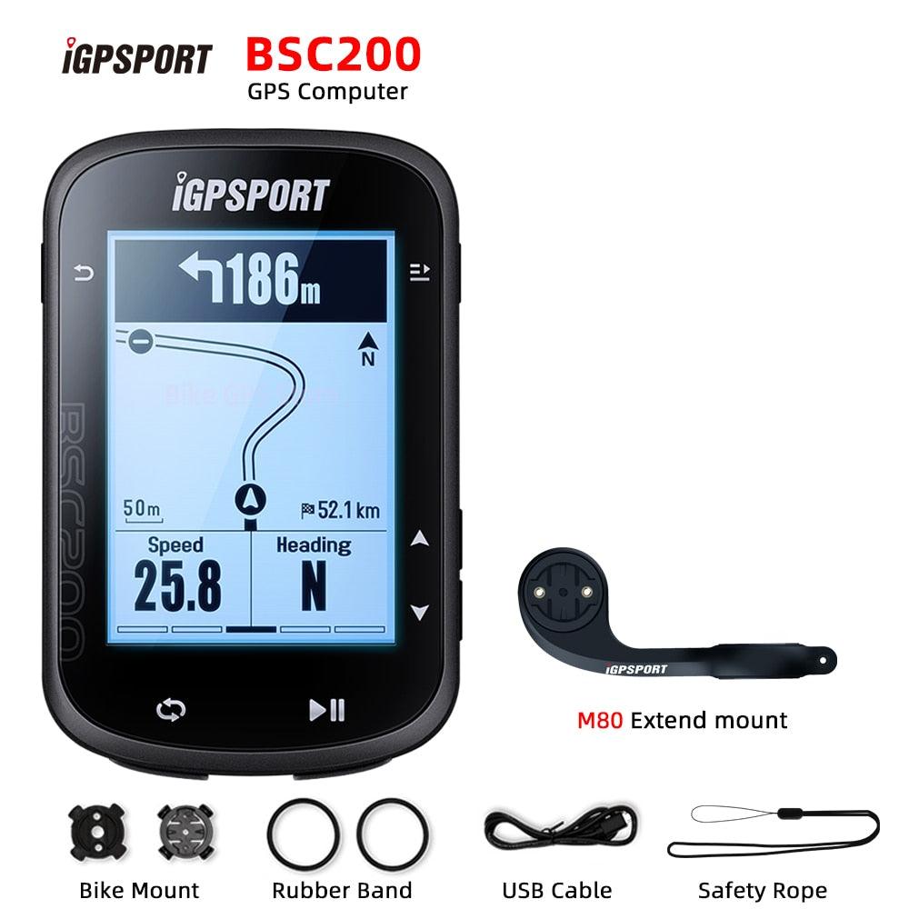 iGPSPORT BSC200 Bike GPS Computer Bicycle Cycling NAV Navigation MTB Road Wireless Speedometer Odometer 2.5 Inch ANT Power Meter - Pogo Cycles