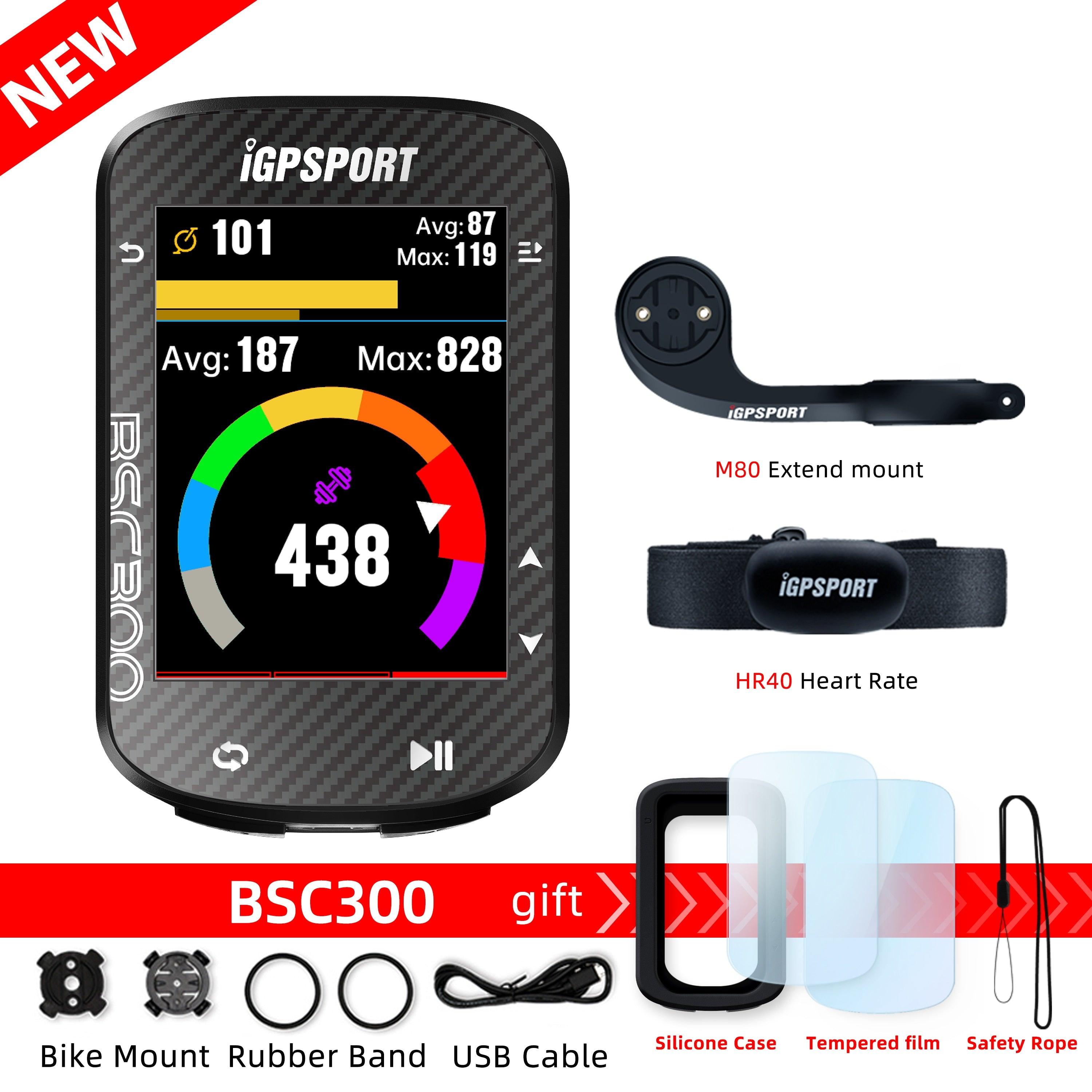 IGPSPORT BSC300 Bicycle GPS Computer Cycling Wireless Speedometer Bike GPS Streamline Version Odometer Portuguese - Pogo Cycles