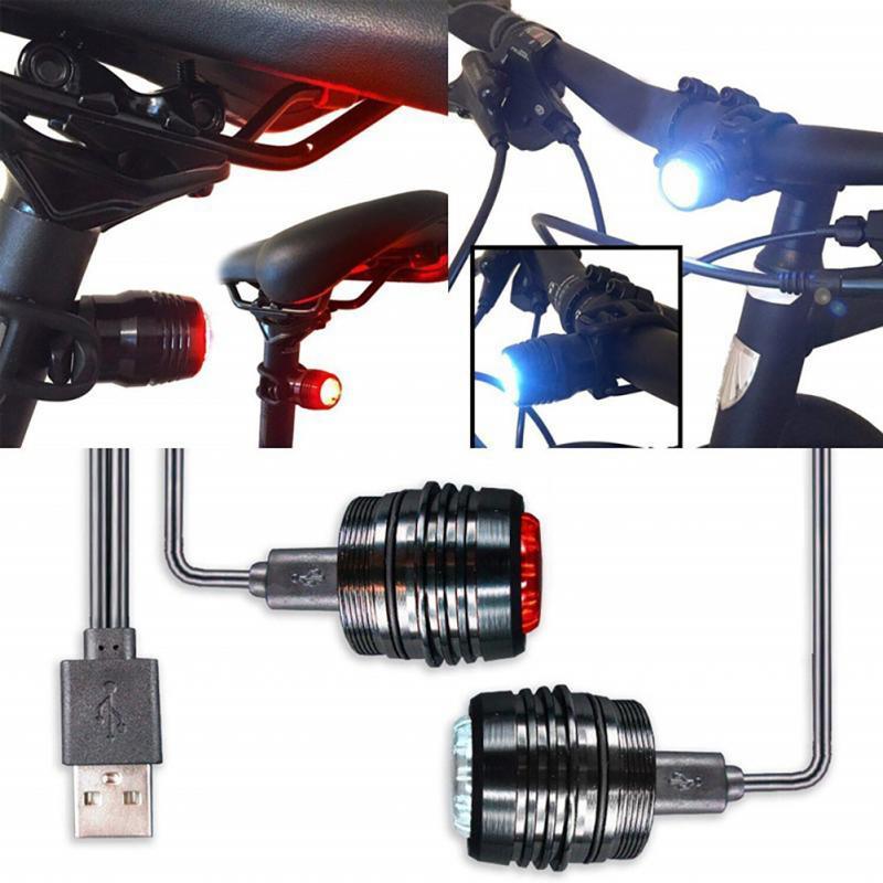 LED Bike Taillight Bicycle Front Rear Light USB Rechargeable Safety Warning Bike Headlight Lamp Safety Bicicleta Для Велосипеда - Pogo Cycles