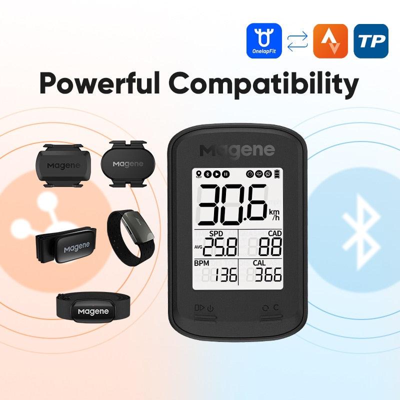 Magene C206 Pro Bike Computer Wireless GPS Speedometer Waterproof Road MTB Bicycle Bluetooth ANT with Cadence Cycling Sensor - Pogo Cycles