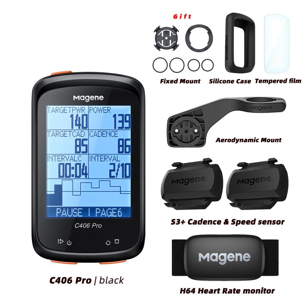 Magene C406 Bike GPS Computer C406 Pro MTB Road Cycle Smart Wireless Waterproof Speedometer Bicycle Odometer Stra - Pogo Cycles