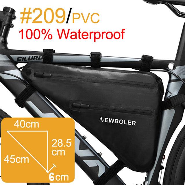 NEWBOLER Bicycle Bag Rainproof Large Capacity MTB Road Bike Frame Bag Triangle Pouch Waterproof Caulking Bag Pannier Accessories - Pogo Cycles