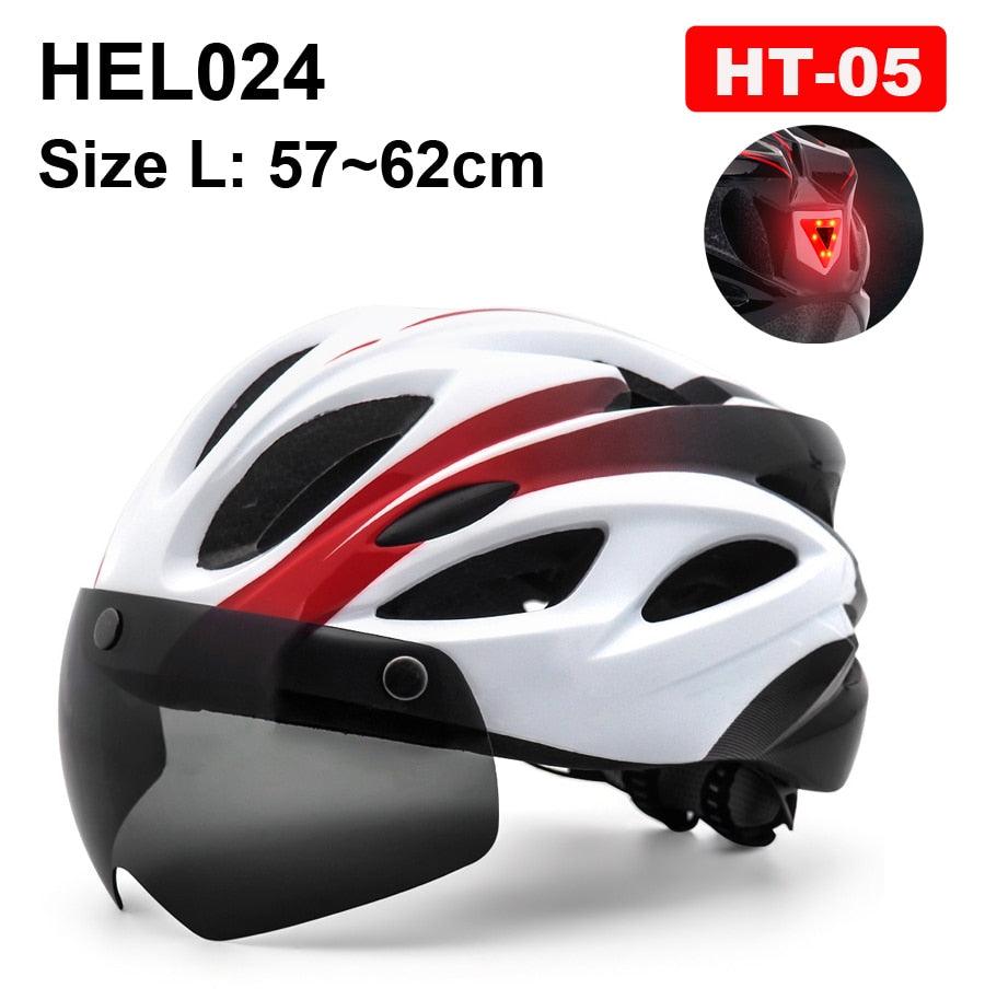 NEWBOLER Cycling Helmet Man Women LED Light Helmet Road Mountain Bike Helmet Lens For Riding Bicycle Sports Skateboard Scooter - Pogo Cycles