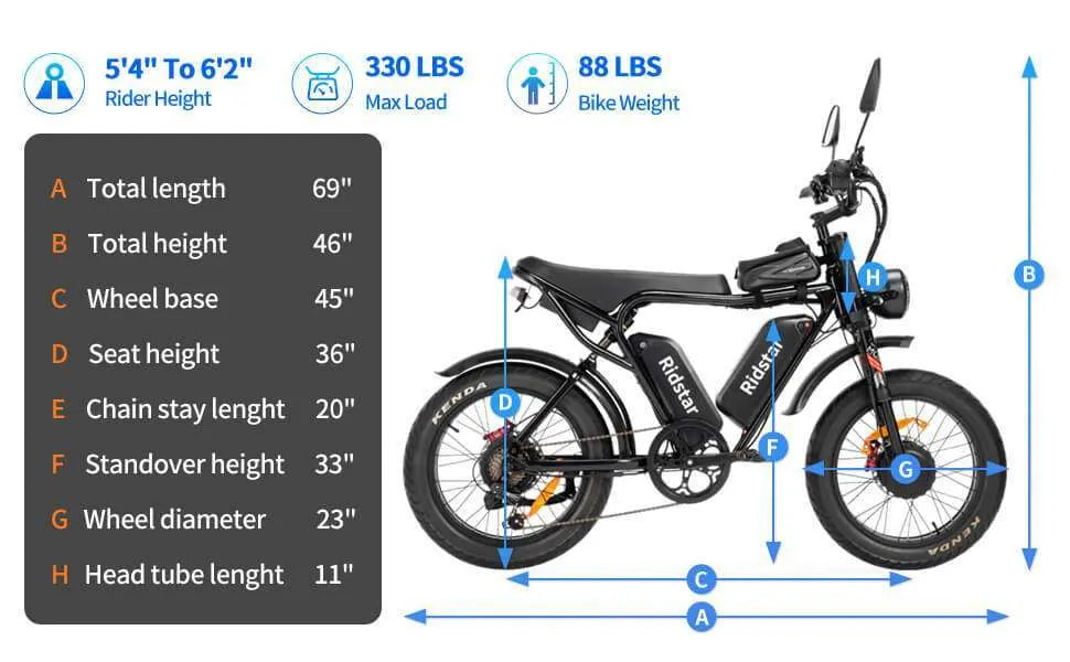 Ridstar Q20 Pro Electric Bike - UK - Pogo Cycles