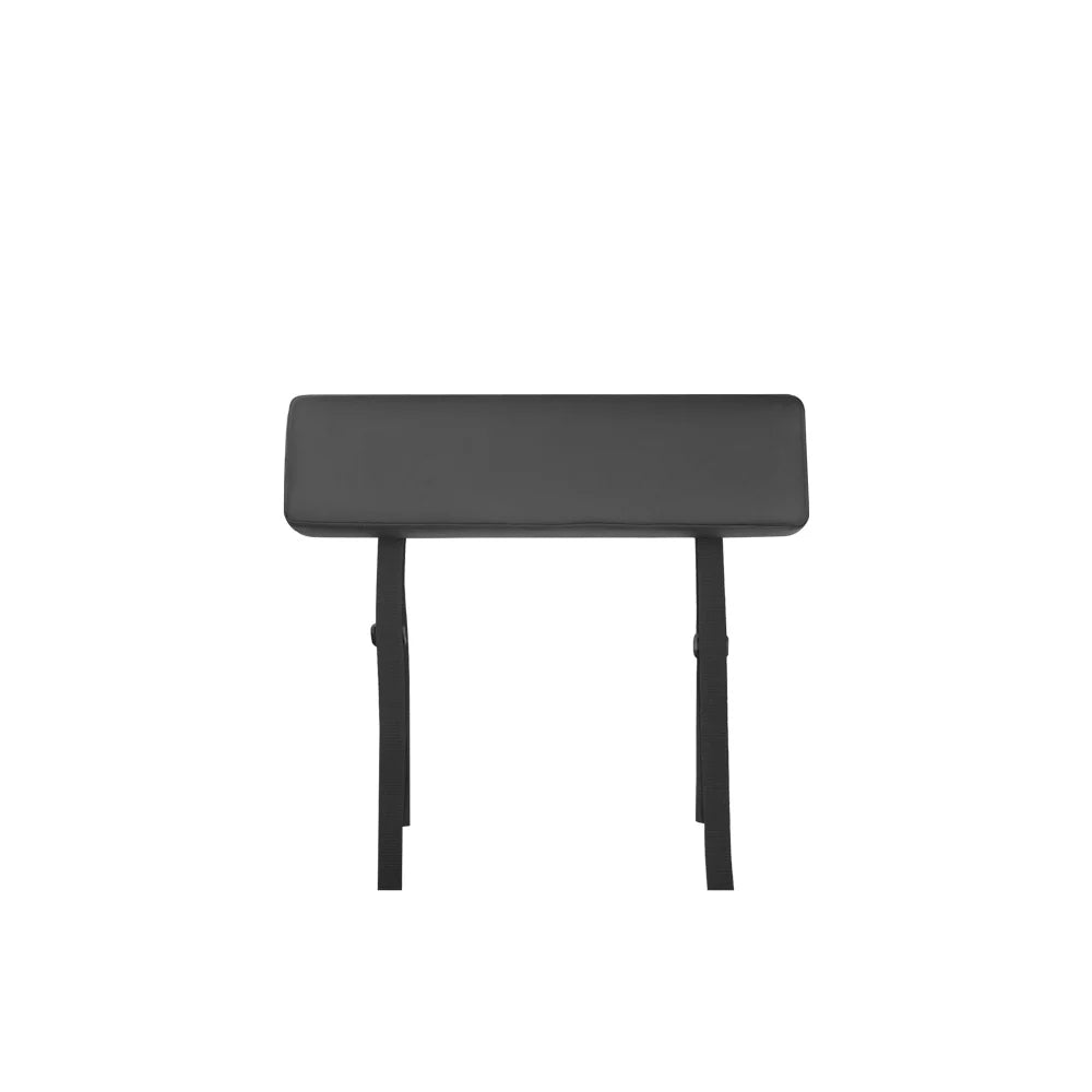 Black rectangular seat cushion for fiido t2 on a white background