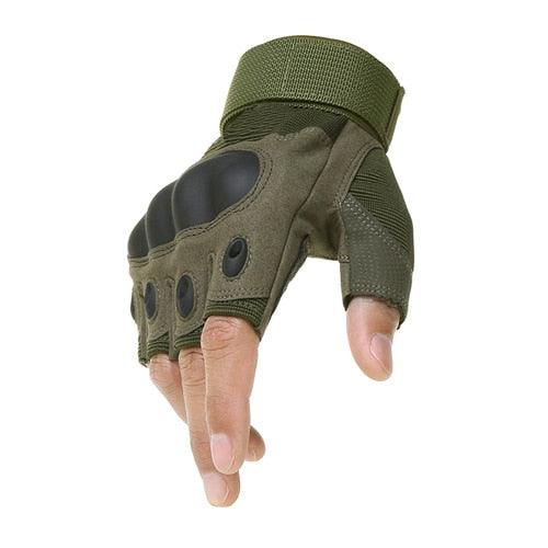 Super Fiber Leather Army Military Gloves - Pogo Cycles