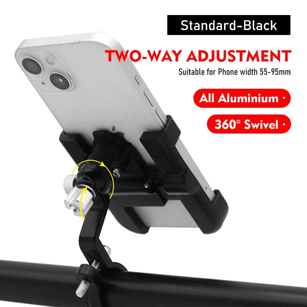 ThinkRider MTB Phone Mount Stand Bike Mobile Phone Holder 360 Rotatable Aluminum Adjustable Bicycle Non-slip Cycling Bracke - Pogo Cycles