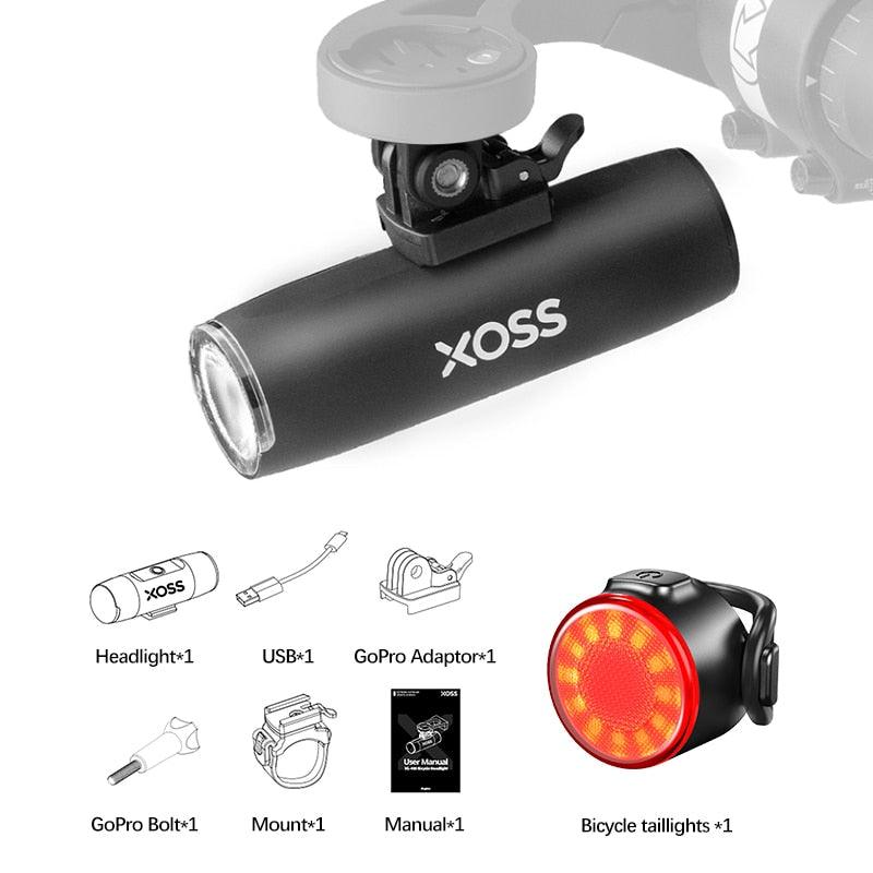 XOSS XL-400 Bicycle Headlight Waterproof Bike Light USB Rechargeable MTB Front Lamp 400Lumen Bicycle Flashlight Lamp Accessories - Pogo Cycles