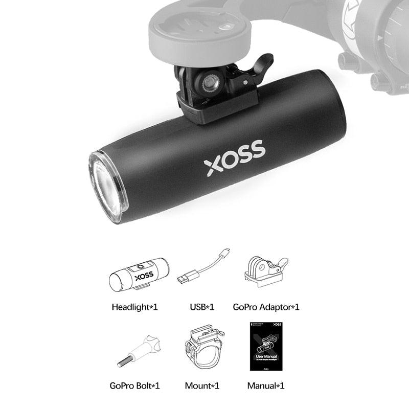 XOSS XL-400 Bicycle Headlight Waterproof Bike Light USB Rechargeable MTB Front Lamp 400Lumen Bicycle Flashlight Lamp Accessories - Pogo Cycles