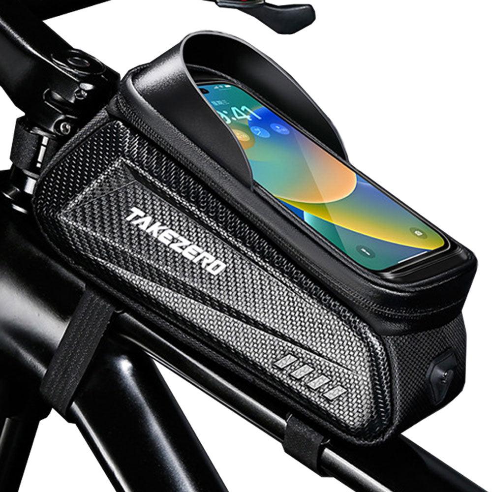 NEWBOLER Bike Bag 2L Frame Front Tube Cycling Bag Bicycle Waterproof Phone Case Holder 7.2Inches Touchscreen Bag Accessorie - Pogo Cycles