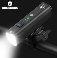 ROCKBROS 1000Lumen Bike Light Smart Vibration Sensing Bike Lamp 5Modes Bicycle Headlight LED Flashlight Lantern Bike Accessories - Pogo Cycles